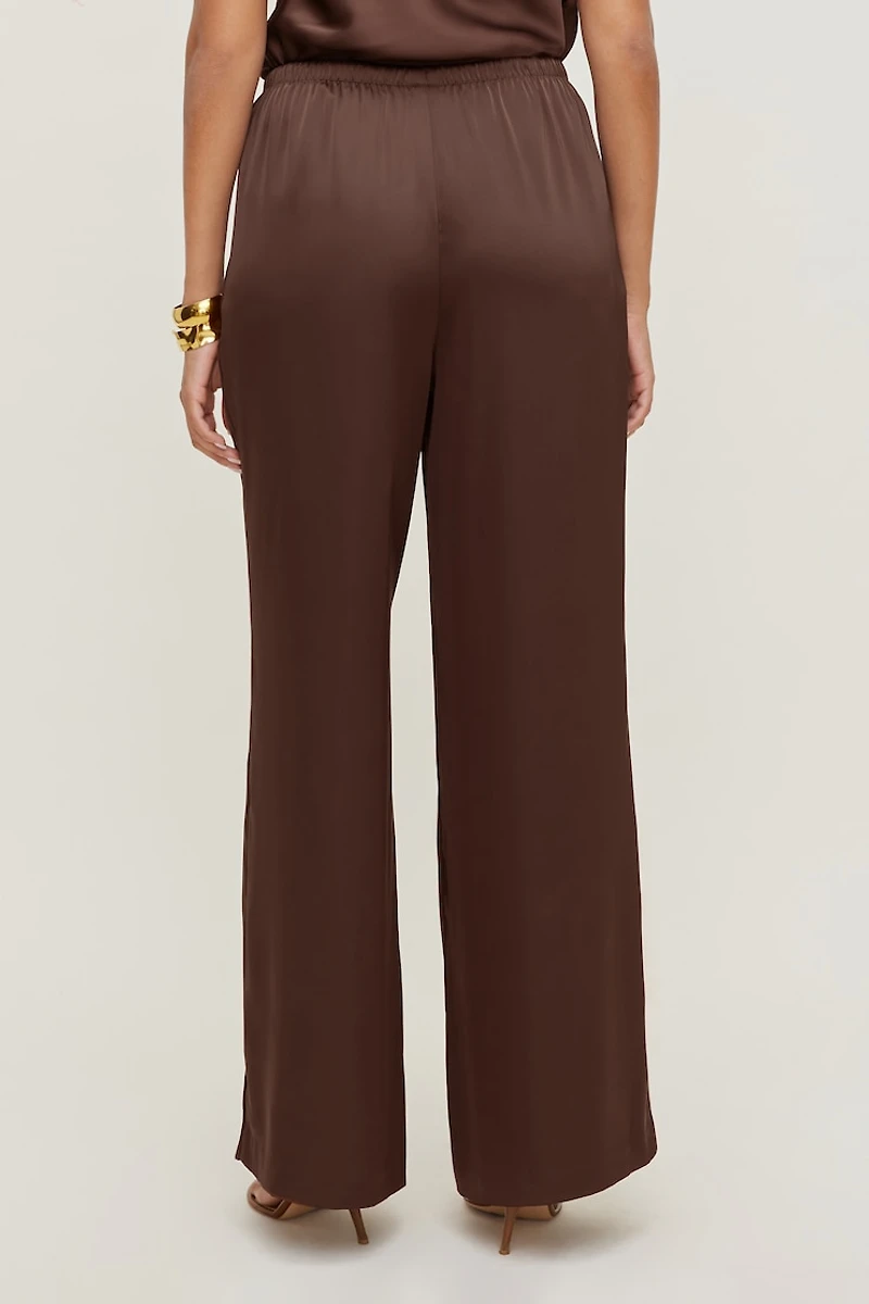 Leo Satin Wide Leg Pants