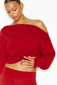 SoftTerry™ Rib Off Shoulder Sweater