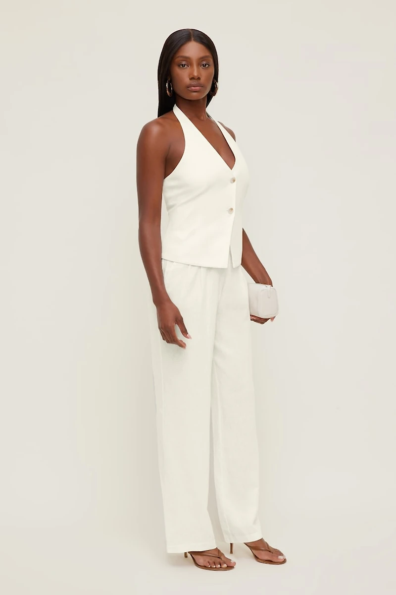 Linen Halter Vest