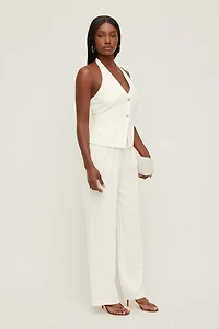 Linen Halter Vest
