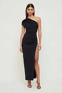 Robe maxi sculptante à fente