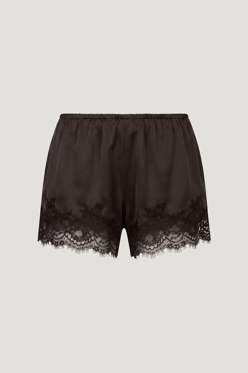 Lace Satin Shorts