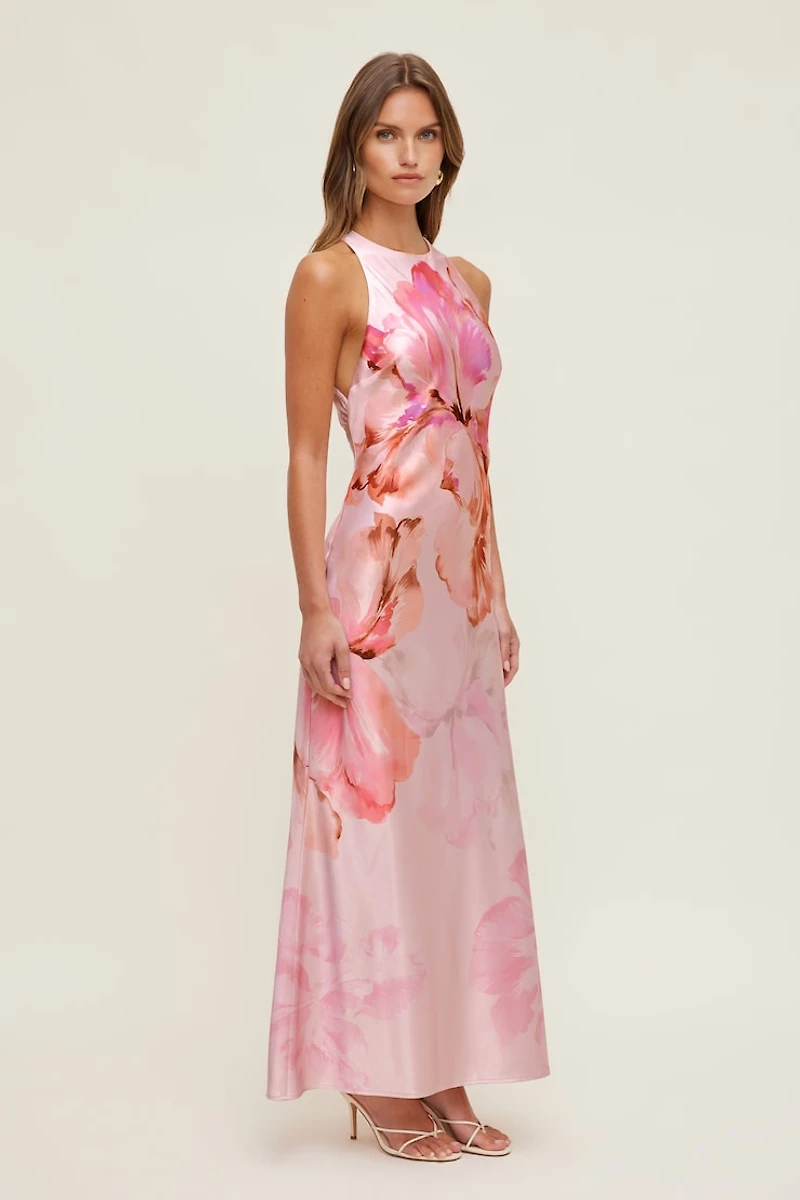 Andy Satin Maxi Dress