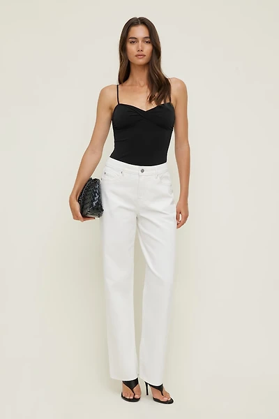 Mika Mid Rise Relaxed Straight Leg Jeans