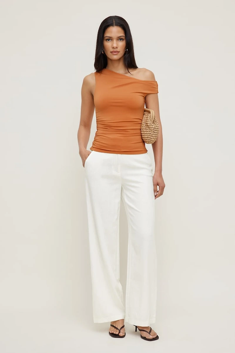 Yasmin Linen Straight Leg Pants