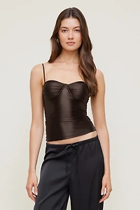 Monet Stretch Satin Top