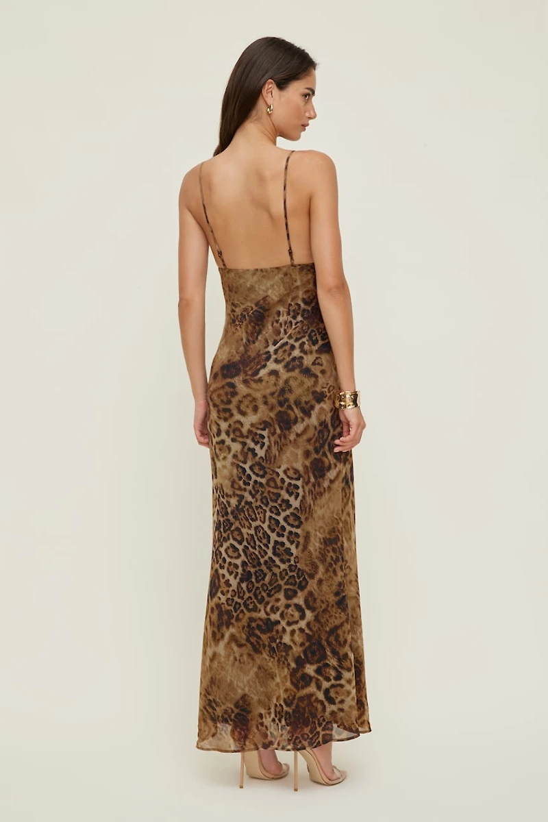 Lace Trim Maxi Dress