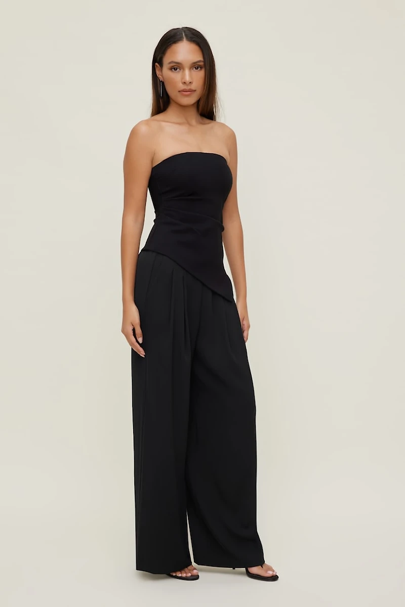 Asymmetric Ponte Tube Top