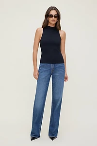 Camisole sculptante à col montant