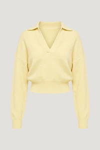 Audrey Cinched Polo Sweater