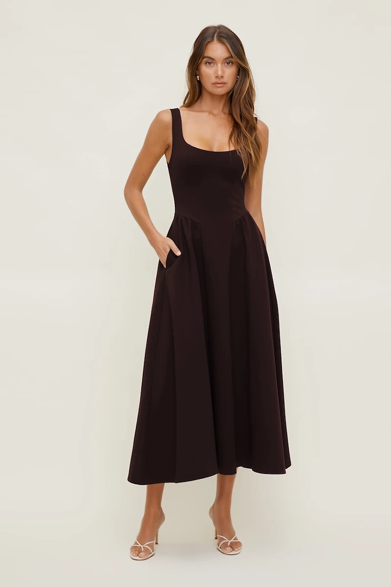 Irina Ponte Midi Dress