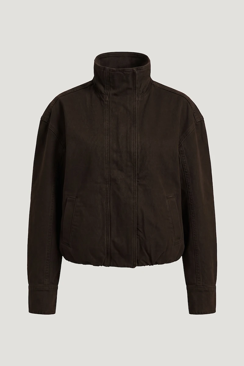 Blouson bouffant en denim