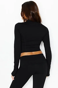 Active Shirttail Zip Top
