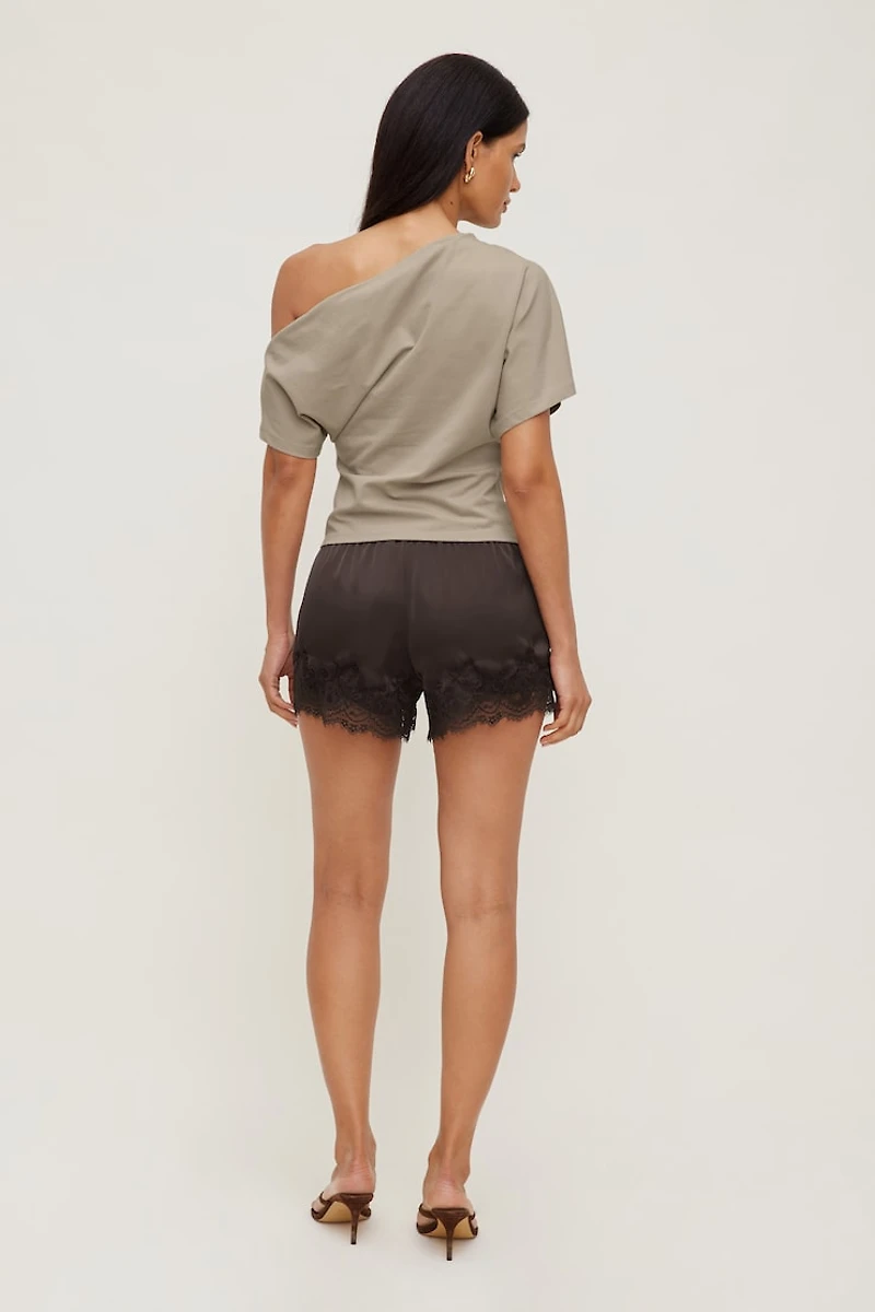 Lace Satin Shorts