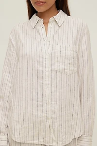 Chemise en lin surdimensionnée Isla