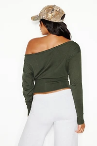 Off Shoulder Reset Long Sleeve Top