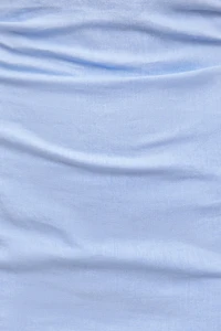 Linen Off Shoulder Mini Dress