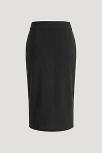Crepe Midi Skirt