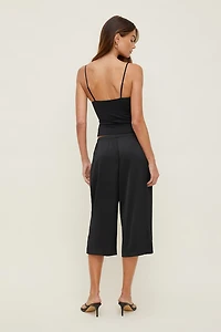 Leo Satin Capri Pants