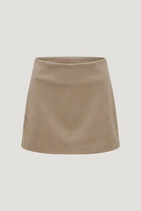 Stacie Faux Suede Mini Skort
