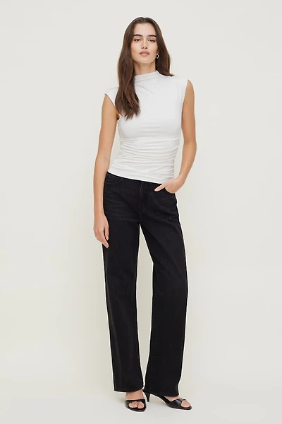 Mika Mid Rise Relaxed Straight Leg Jeans