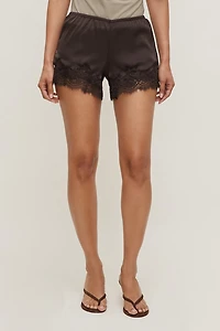 Lace Satin Shorts