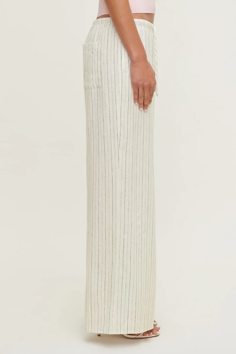 Leo Linen Wide Leg Pants