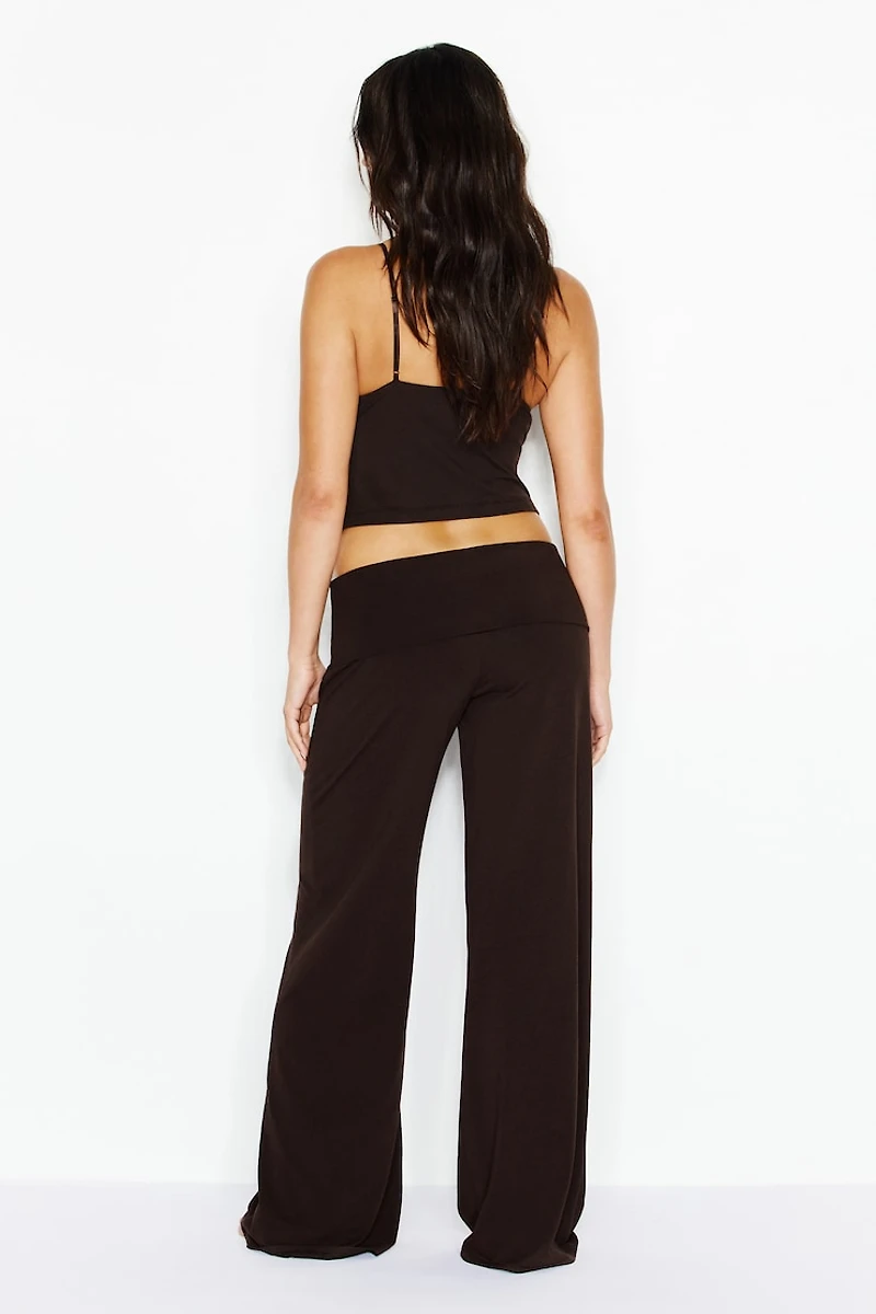 Modal Foldover Pants