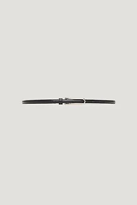 Ceinture ovale mince en faux cuir