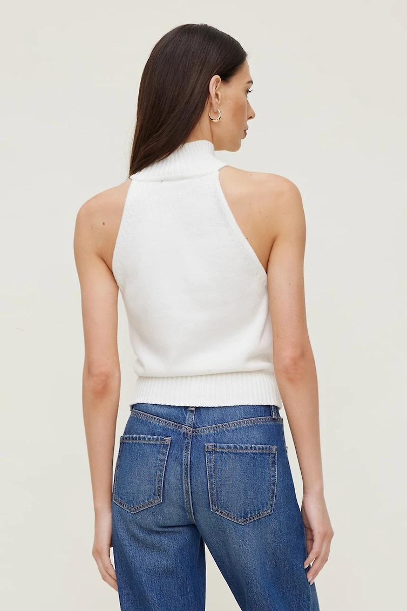 Camisole en tricot à col roulé