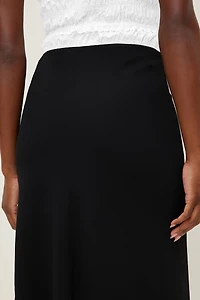 Jupe midi en georgette