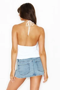 Plunge Tie Front Halter