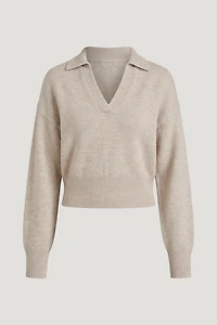 Audrey Cinched Polo Sweater