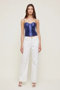Monet Stretch Satin Top
