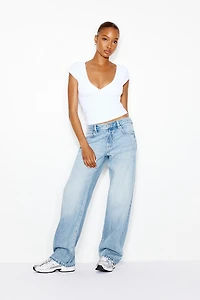 Low Rise Relaxed Jeans