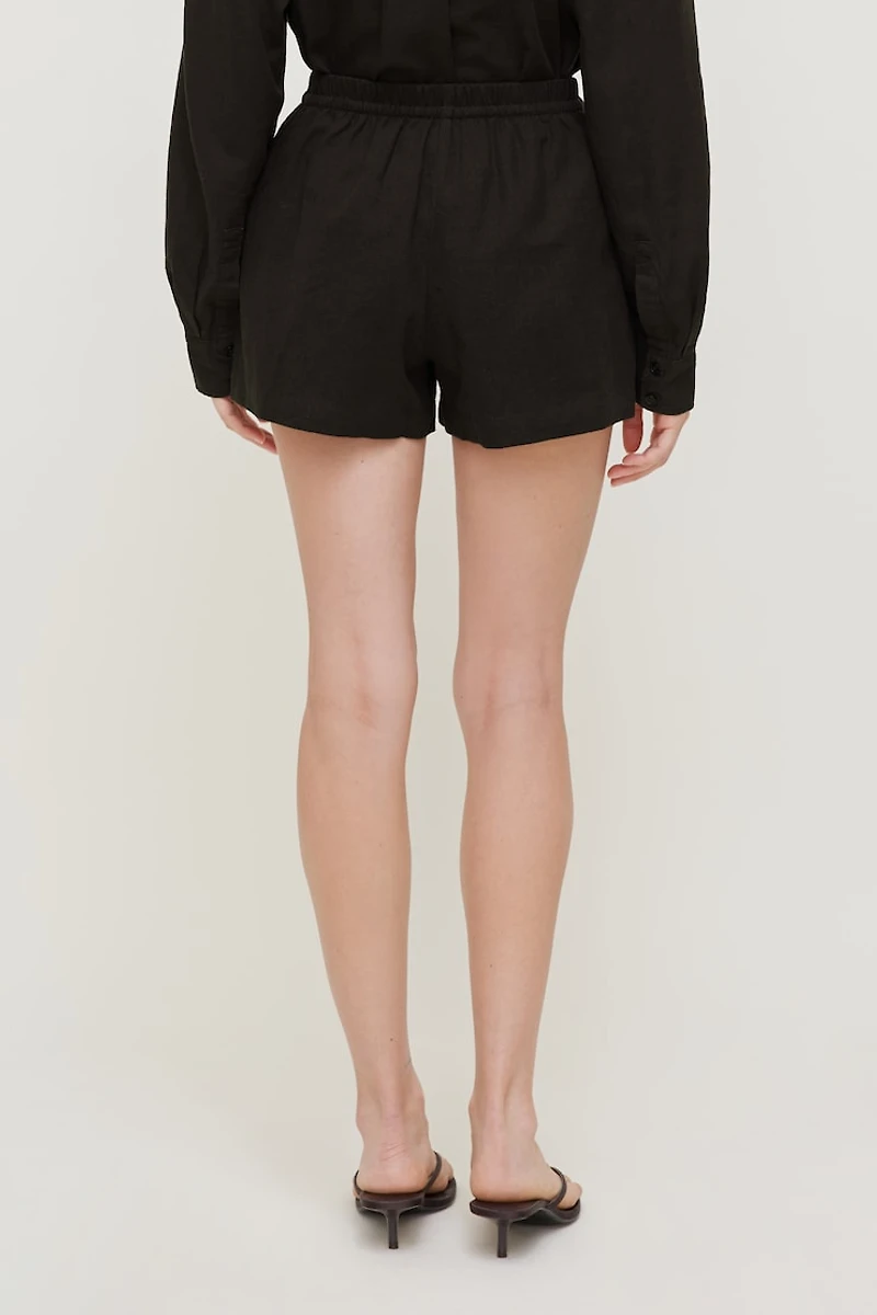 Linen High Rise Shorts