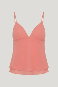 Plunge Babydoll Tank Top