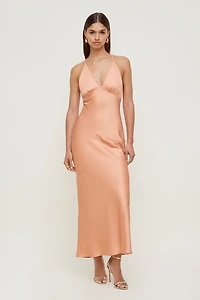 Livia Satin Maxi Dress