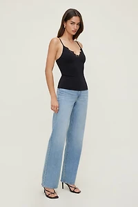 Sculpt Lace Trim Cami Top