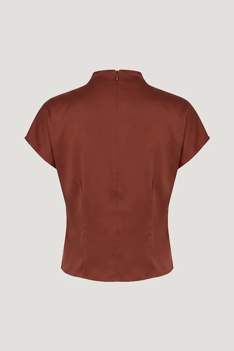 Ella Layered Satin Blouse