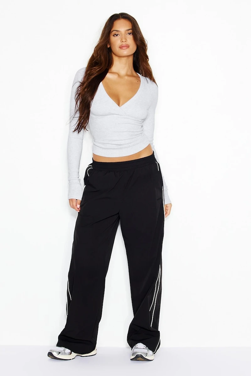 SnatchRib Crossover Longsleeve Top