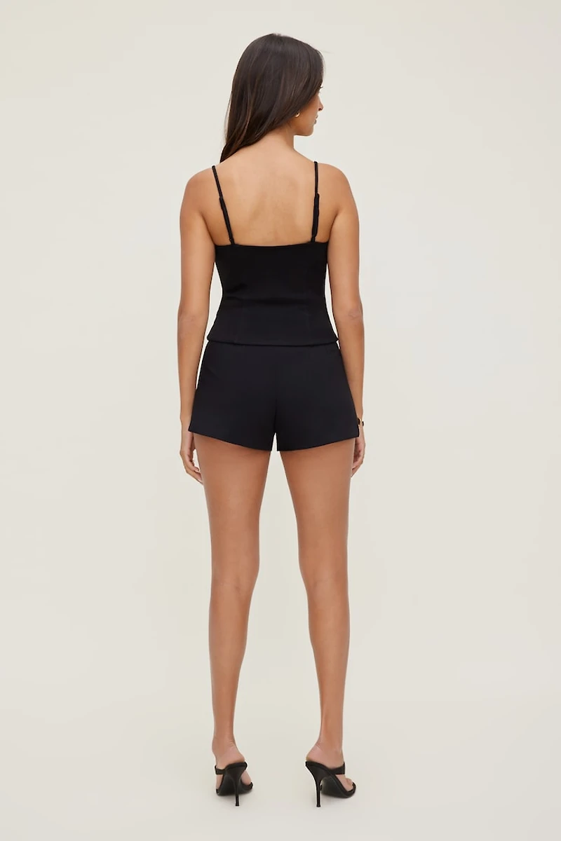 Haut style bustier en point de Rome