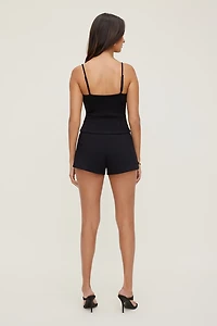 Haut style bustier en point de Rome