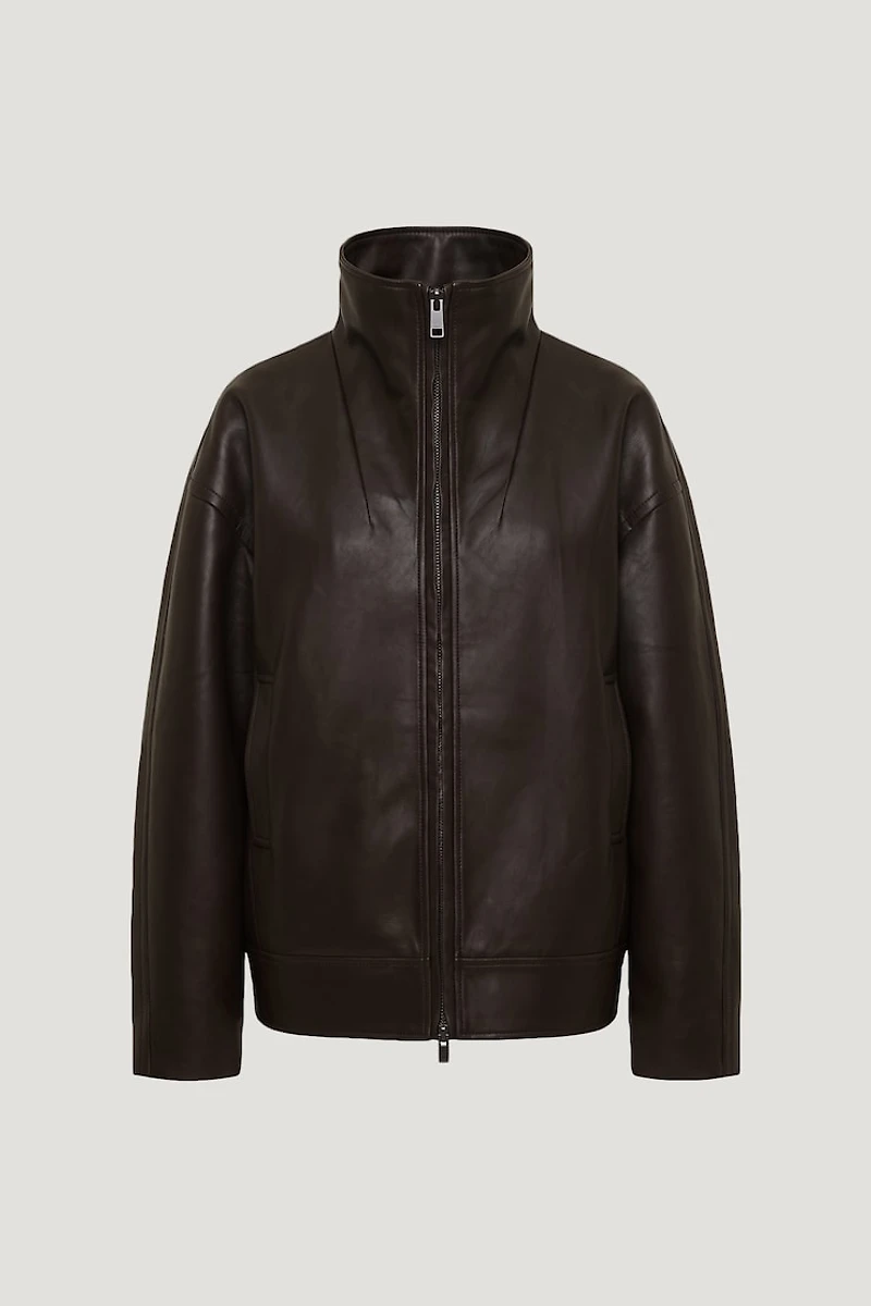 Cocoon Faux Leather Jacket