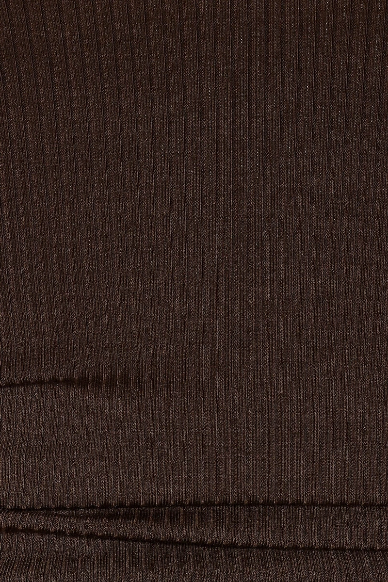 Open Neck Ribbed Cami Top