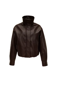 Bubble Faux-Leather Jacket