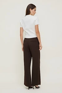 Pantalon fluide à jambe droite Yasmin