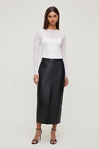 Sheer Layered Cami and Long Sleeve T Shirt