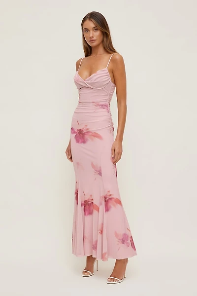 Delphi Mesh Maxi Dress