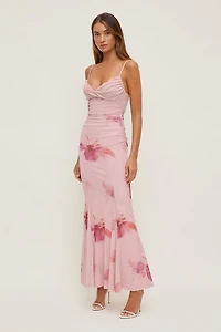 Delphi Mesh Maxi Dress
